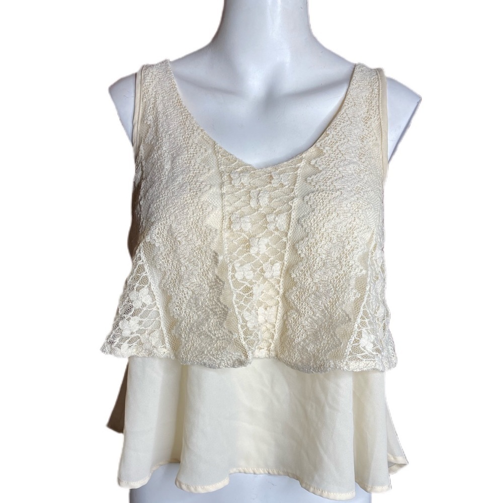 Band of Gypsies Double Layer Lace Swing Top